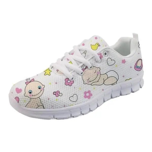 Candy Colored Baby Print Running Shoes in Pink Instock - Cosparty