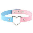 Candy Colored Heart Choker in Vegan Leather for Cosparty Fun - Cosparty