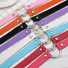 Candy Colored Heart Choker in Vegan Leather for Cosparty Fun - Cosparty