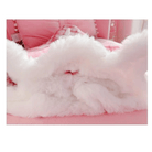 Candy Colored Pink Plaid Lolita Skirt with Fur - Lined Trim - Cosparty