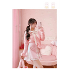 Candy Colored Purple Plaid Flower Lolita Skirt with Chain - Cosparty