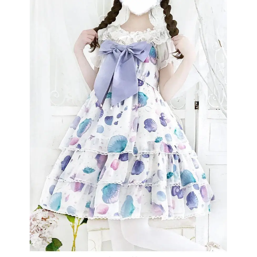 Candy Colored Seashell Mermaid Lolita JSK Dress - dress