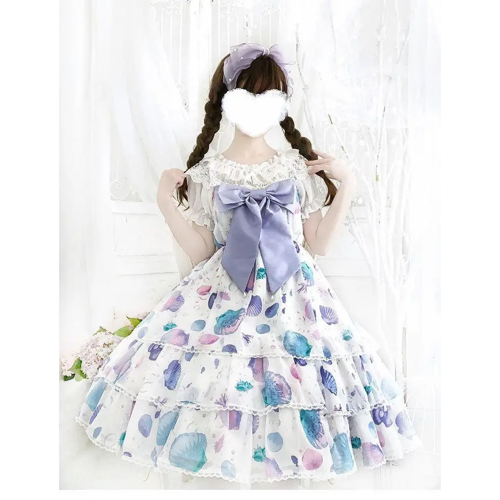 Candy Colored Seashell Mermaid Lolita JSK Dress - dress