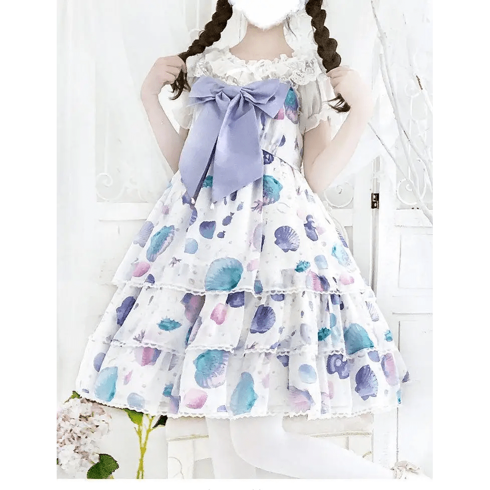 Candy Colored Seashell Mermaid Lolita JSK Dress - Cosparty