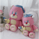 Candy Pink Teddy Bear with Moon Plush for Cozy Bedtime Snuggles - Cosparty