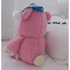 Candy Pink Teddy Bear with Moon Plush for Cozy Bedtime Snuggles - Cosparty