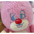 Candy Pink Teddy Bear with Moon Plush for Cozy Bedtime Snuggles - toy