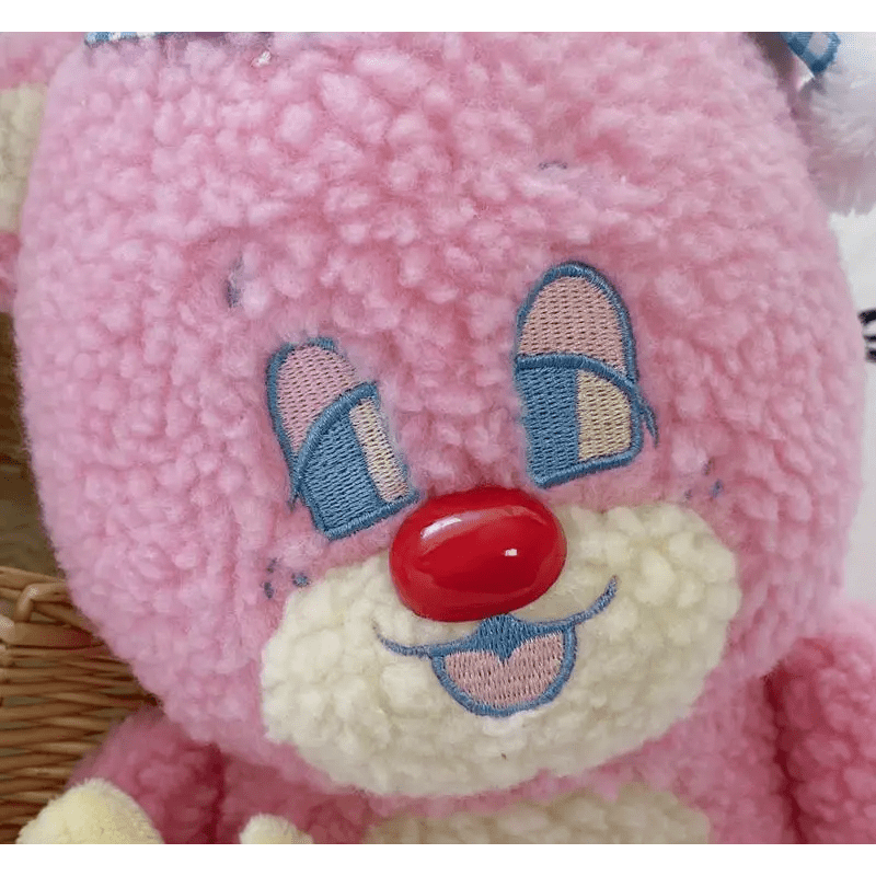 Candy Pink Teddy Bear with Moon Plush for Cozy Bedtime Snuggles - Cosparty