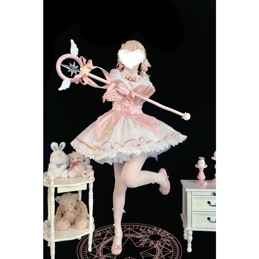 Card Captor Sakura Inspired Lolita Dress in High-Quality Materials - dress