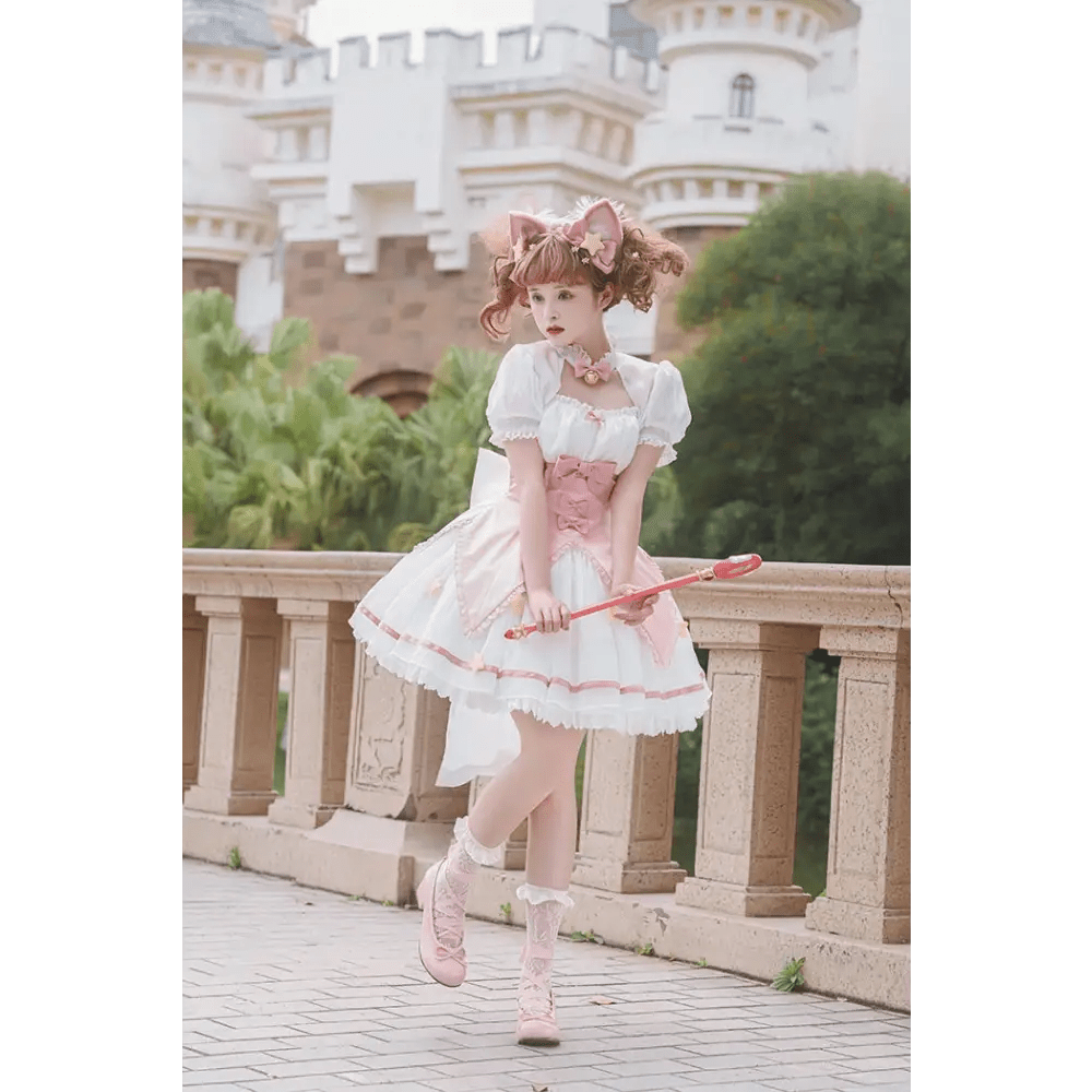 Card Captor Sakura Inspired Lolita Dress in High - Quality Materials - Cosparty