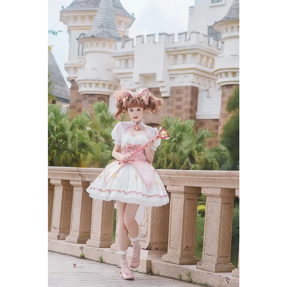 Card Captor Sakura Inspired Lolita Dress in High-Quality Materials - dress