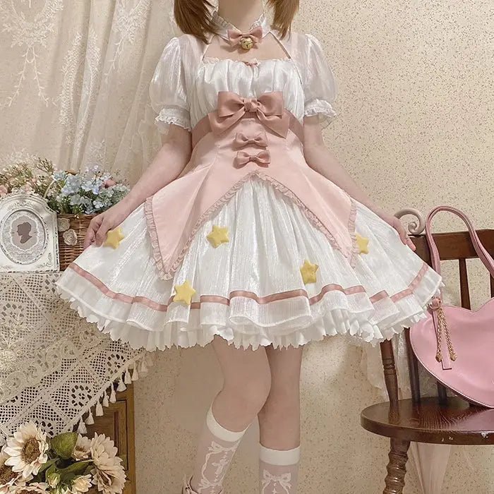 Card Captor Sakura Inspired Lolita Dress in High - Quality Materials - Cosparty