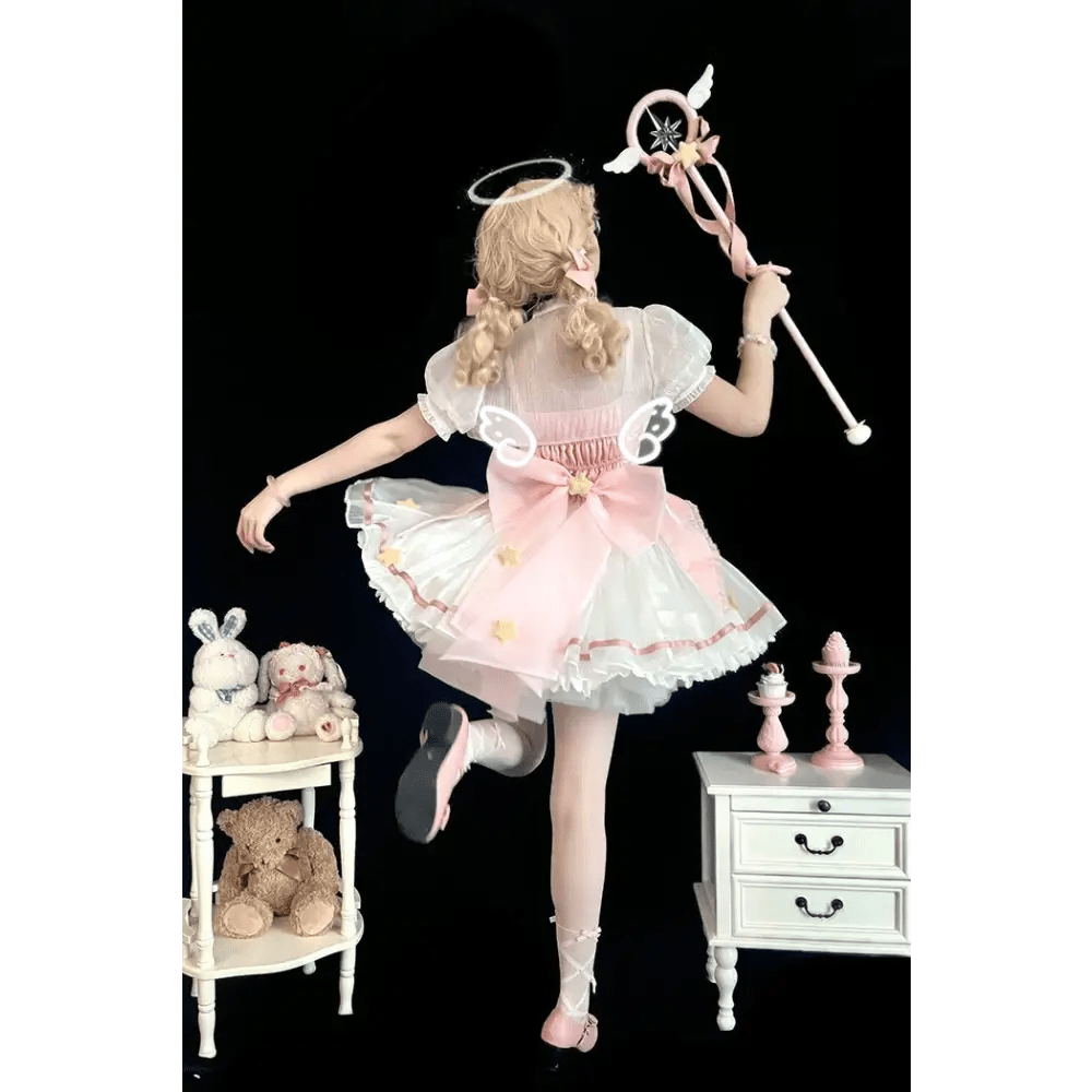 Card Captor Sakura Inspired Lolita Dress in High - Quality Materials - Cosparty