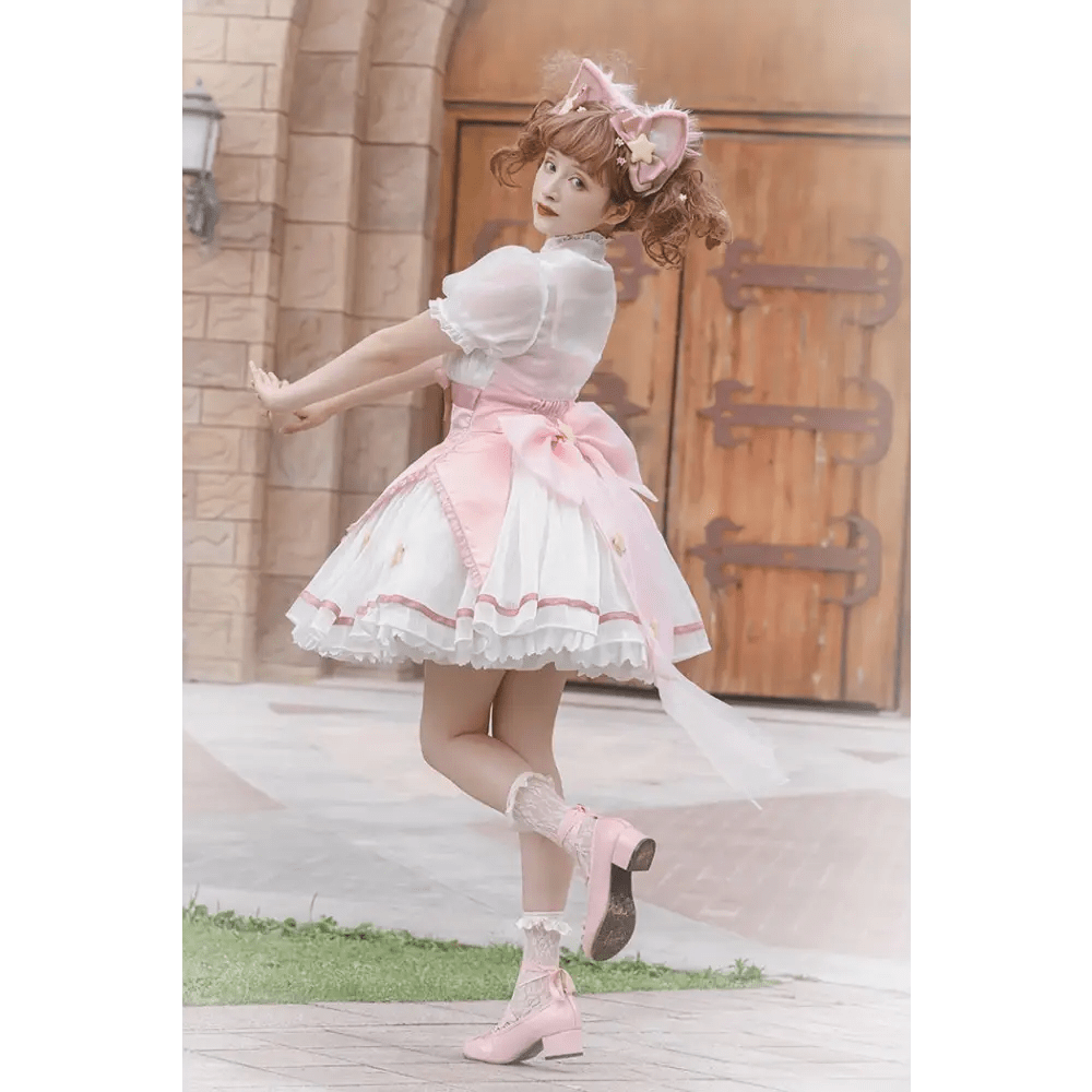 Card Captor Sakura Inspired Lolita Dress in High - Quality Materials - Cosparty
