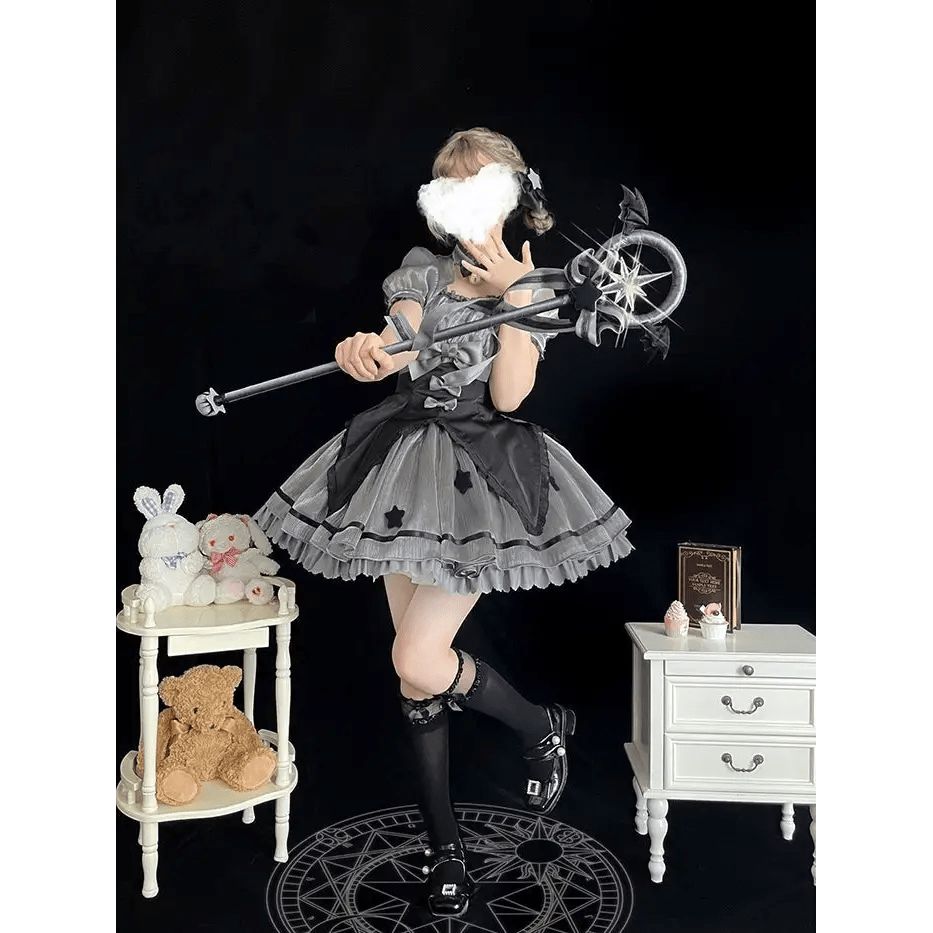 Card Captor Sakura Inspired Lolita Dress in High - Quality Materials - Cosparty