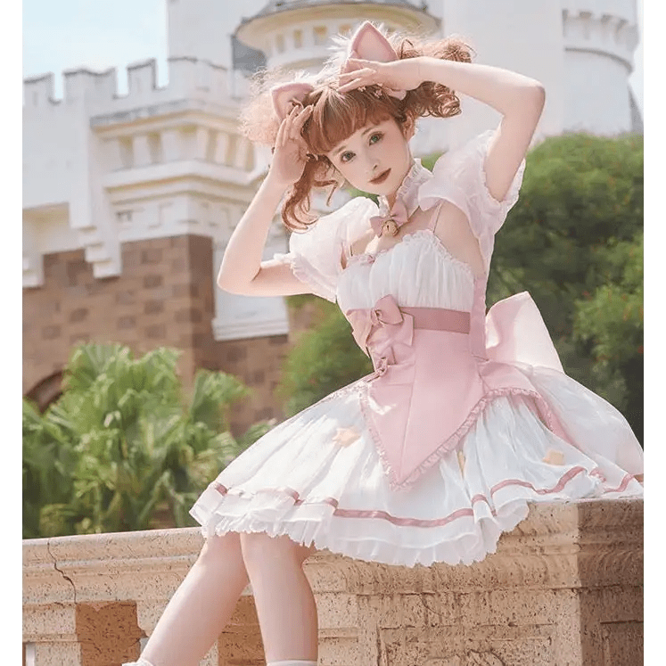 Card Captor Sakura Inspired Lolita Dress in High - Quality Materials - Cosparty