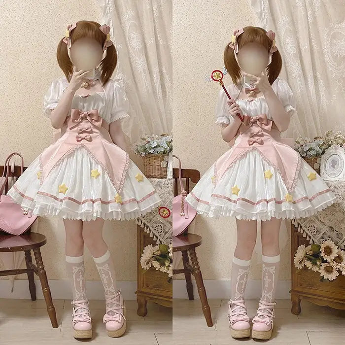 Card Captor Sakura Inspired Lolita Dress in High-Quality Materials - dress