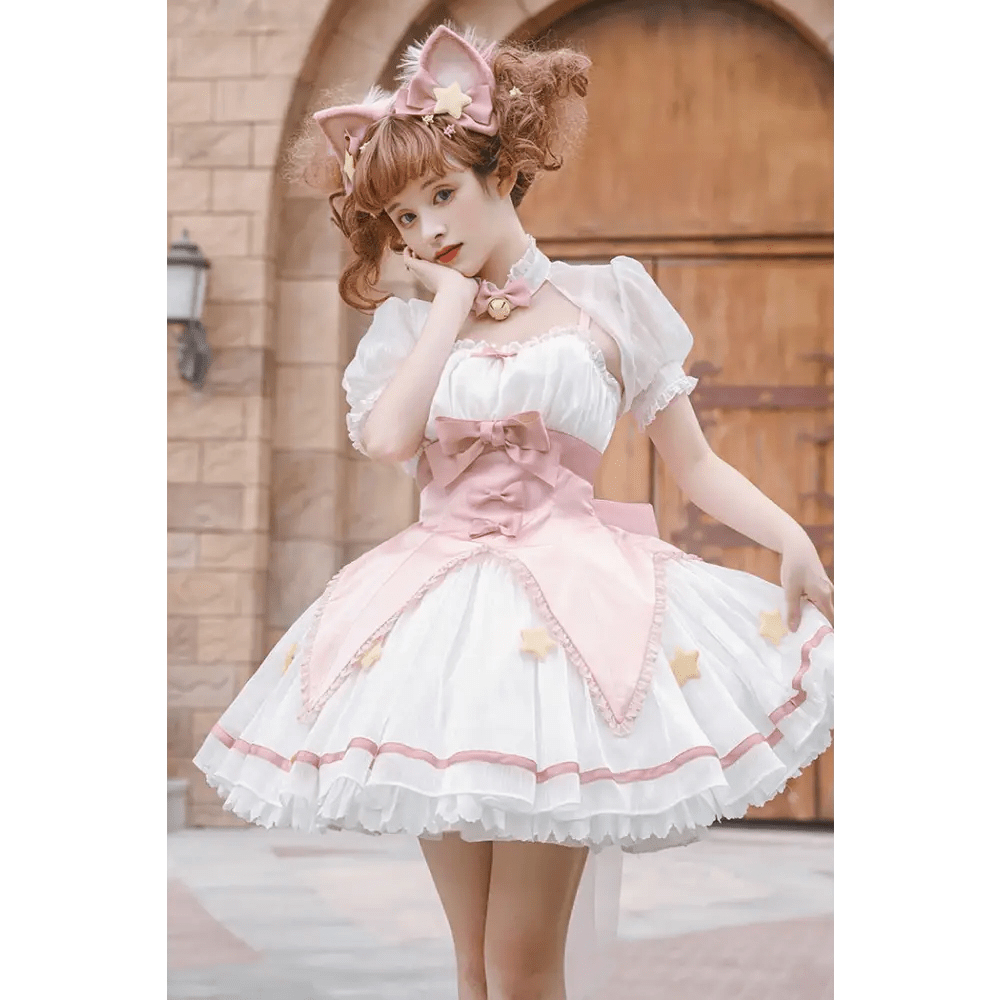 Card Captor Sakura Inspired Lolita Dress in High - Quality Materials - Cosparty