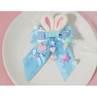 Carefully Hand-Decorated Fairy-Kei Baby Sweet Bunny Bow Clip - hair accessory