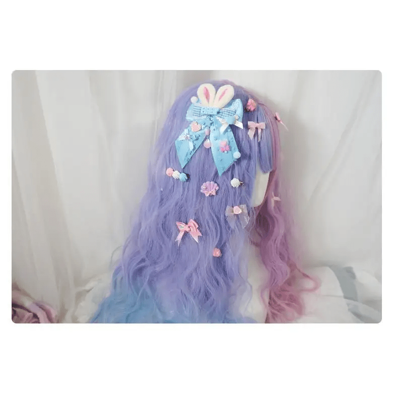 Carefully Hand - Decorated Fairy - Kei Baby Sweet Bunny Bow Clip - Cosparty