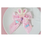 Carefully Hand-Decorated Fairy-Kei Baby Sweet Bunny Bow Clip - hair accessory