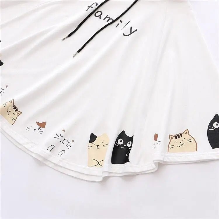 Cat Family Poncho Cape with Bear Ears for Kawaii Fashion Lovers - Cosparty