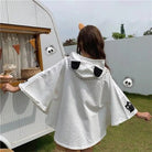 Cat Family Poncho Cape with Bear Ears for Kawaii Fashion Lovers - Cosparty