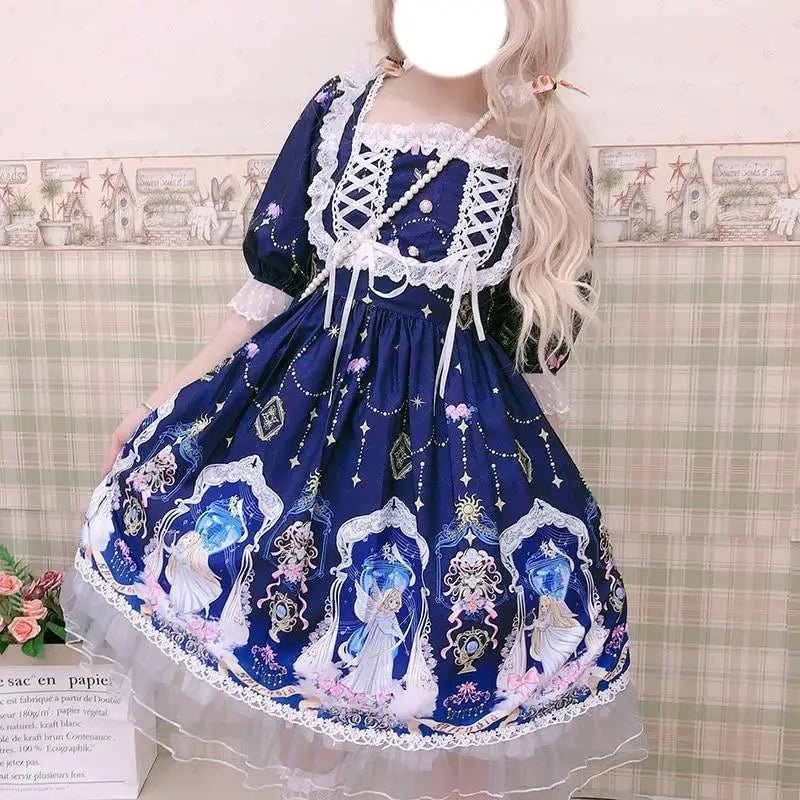 Celestial Angel Symphony Lolita Dress for Ethereal Fashion Lovers - Cosparty