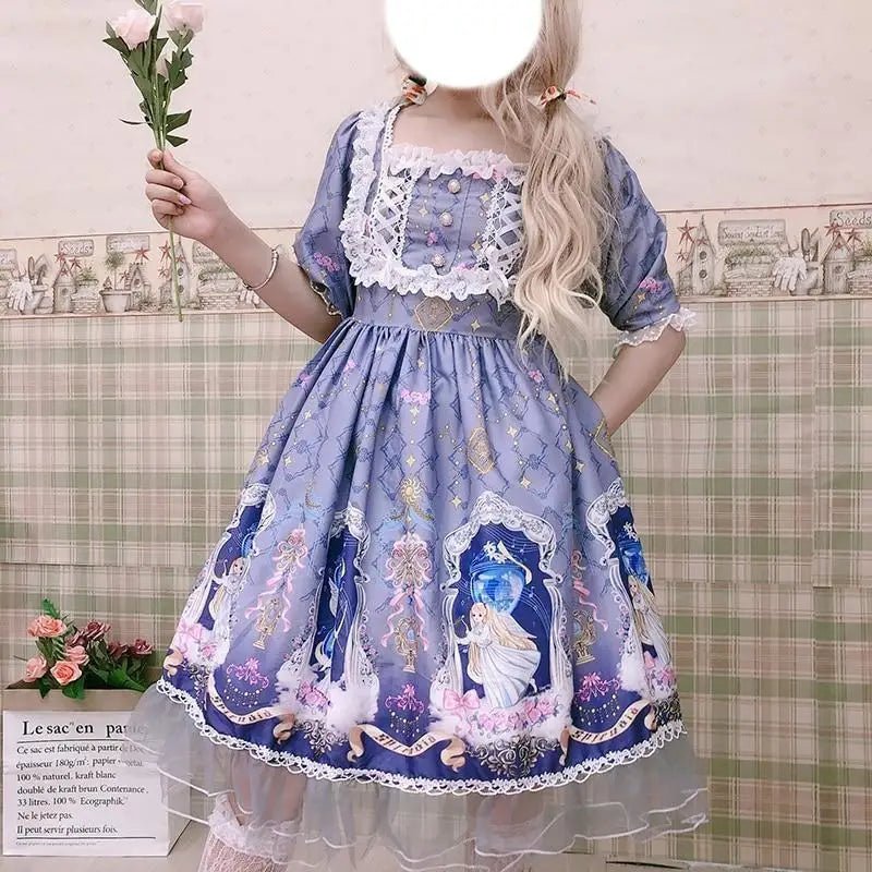 Celestial Angel Symphony Lolita Dress for Ethereal Fashion Lovers - Cosparty