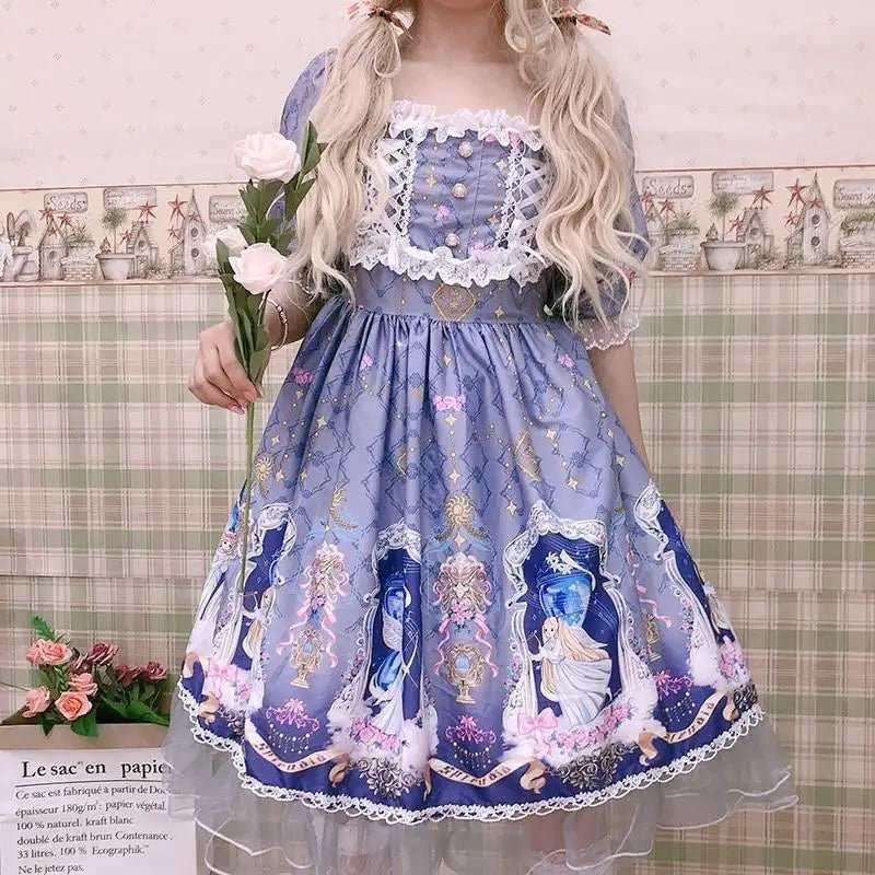 Celestial Angel Symphony Lolita Dress for Ethereal Fashion Lovers - Cosparty