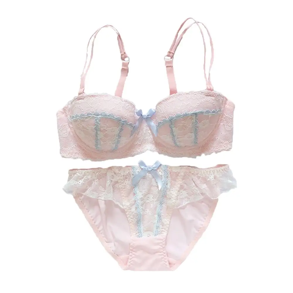 Charming Pink or Blue Neko Maid Lingerie Set for Little Ones - onesie