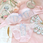 Charming Pink or Blue Neko Maid Lingerie Set for Little Ones - Cosparty