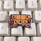 Cheeky Scrabble Inspired Fuck You Enamel Lapel Pin - Cosparty