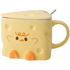 Cheesy Mugs for Extra Cheesy Goodness in Every Sip - Yellow + Orange Feet - mug