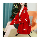 Cherry Cardigan with Adorable Embroidery and Luxurious Knit Material - Cosparty