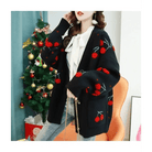 Cherry Cardigan with Adorable Embroidery and Luxurious Knit Material - Cosparty