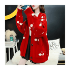 Cherry Cardigan with Adorable Embroidery and Luxurious Knit Material - Cosparty