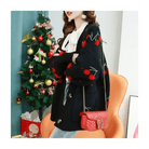 Cherry Cardigan with Adorable Embroidery and Luxurious Knit Material - Cosparty