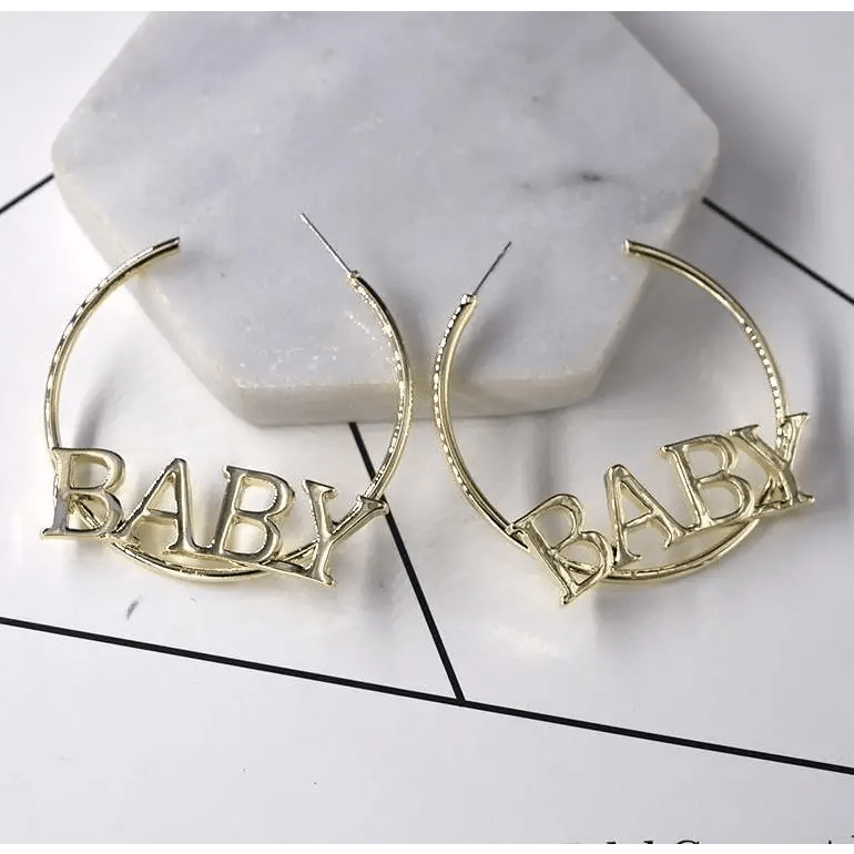 Chic Baby Gold Hoops for Kawaii Style - Cosparty
