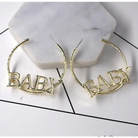 Chic Baby Gold Hoops for Kawaii Style - earrings