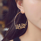 Chic Baby Gold Hoops for Kawaii Style - earrings