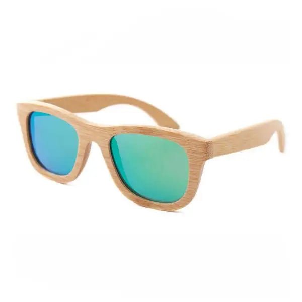 Chic Bamboo Wood Sunglasses for Style and UV Protection - Cosparty