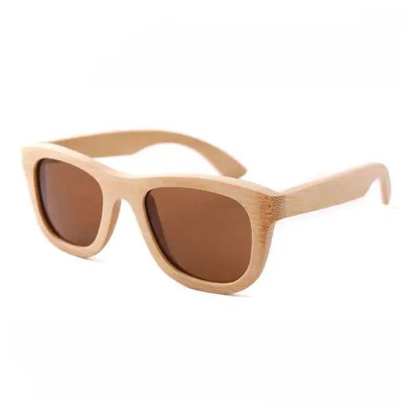 Chic Bamboo Wood Sunglasses for Style and UV Protection - Cosparty
