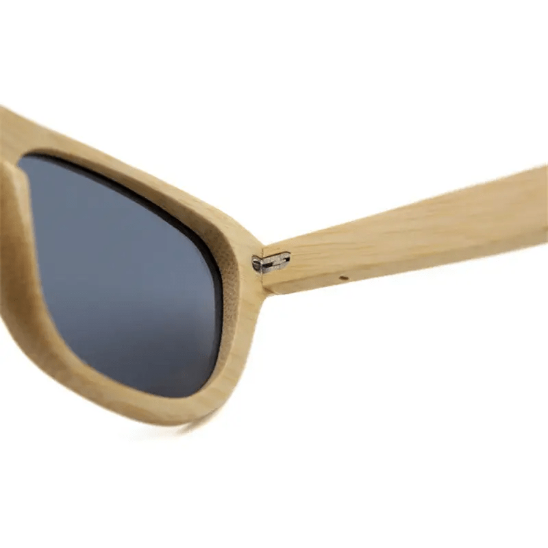 Chic Bamboo Wood Sunglasses for Style and UV Protection - Cosparty