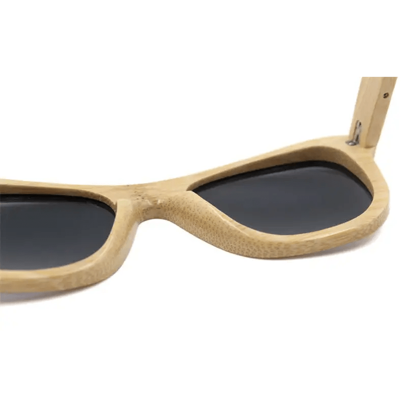 Chic Bamboo Wood Sunglasses for Style and UV Protection - Cosparty