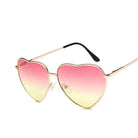 heart shaped aviator sunglasses sun shades for summer ombre gradient holographic uv 400 sun protection by Cosparty