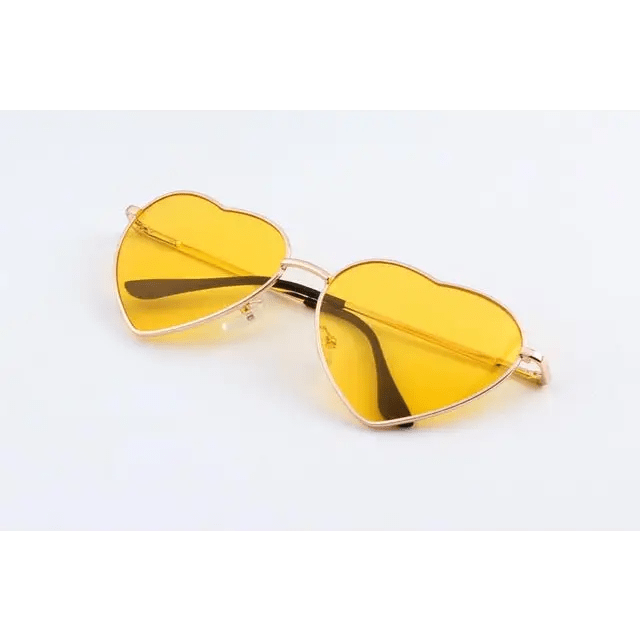 Chic Heart Shaped Aviator Sunglasses in Various Colors - Cosparty