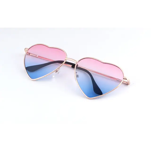 Chic Heart Shaped Aviator Sunglasses in Various Colors - Sunglasses