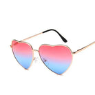 heart shaped aviator sunglasses sun shades for summer ombre gradient holographic uv 400 sun protection by Cosparty