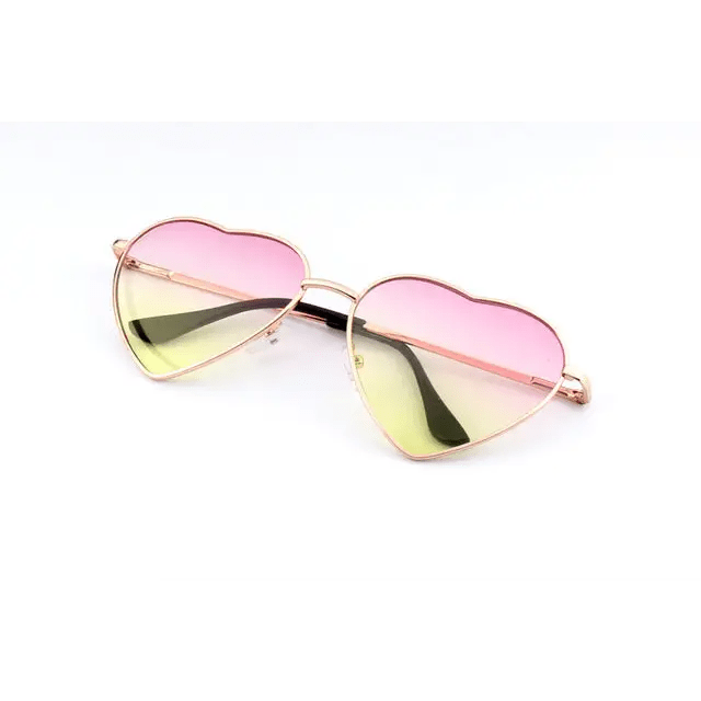 Chic Heart Shaped Aviator Sunglasses in Various Colors - Cosparty